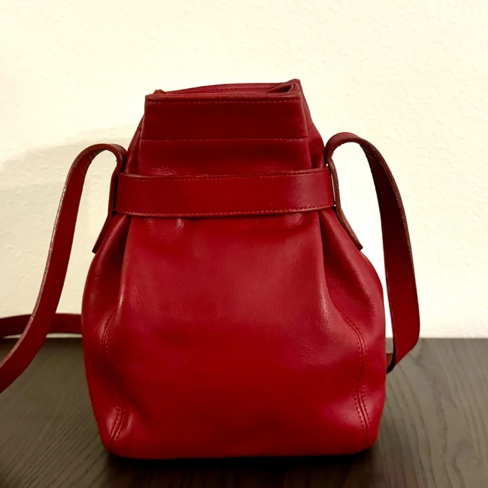 ❤️SOLD❤️Vintage Coach Red Soho Belted Pouch 4156 - Picture 3 of 10
